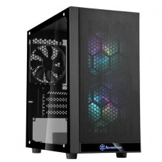 Корпус SilverStone PRECISION PS15B-PRO, MiniT,USB3.0Type-Ax2,3x120мм ARGB,скло(бічна панель),без БЖ,чорний Корпус SilverStone PRECISION PS15B-PRO, MiniT,USB3.0Type-Ax2,3x120мм ARGB,скло(бічна панель),без БЖ,чорний