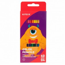 Олівці кольорові Kite Jolliers двосторонні 12 шт. 24 кол. (K19-054-5) Олівці кольорові Kite Jolliers двосторонні 12 шт. 24 кол. (K19-054-5)