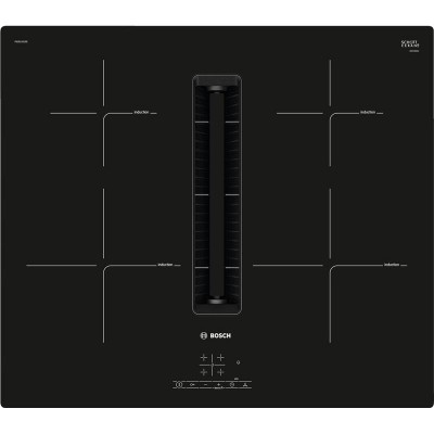 Варильна поверхня з витяжкою Bosch PIE611B15E - індукція/60см/4конф/чорний