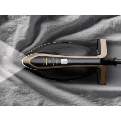 Праска-парогенератор Tefal Pro Express Vision, 3000Вт, 1200мл, паровий удар -800гр, постійна пара - 180гр, керам. підошва, чорно-золотий