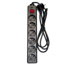 Мережевий фільтр живлення PATRON 1.8m (SP-62), 6 розеток BLACK (EXT-PN-SP-62) Мережевий фільтр живлення PATRON 1.8m (SP-62), 6 розеток BLACK (EXT-PN-SP-62)
