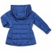 Куртка Snowimage удлиненная с капюшоном и цветочками (SICY-G107-110G-blue)
