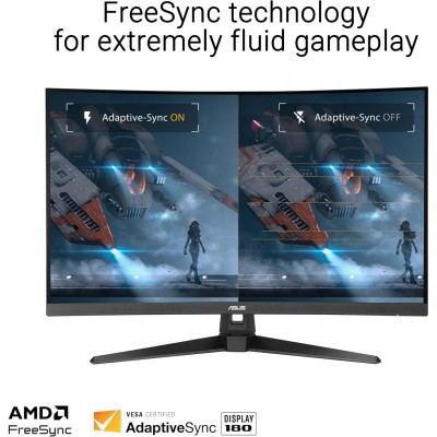 Монітор Asus 31.5" TUF Gaming VG32WQ3B 2xHDMI, DP, MM, VA, 2560x1440, 180Hz, 0.5ms, sRGB 120%, CURVED, AdaptiveSync, HDR10