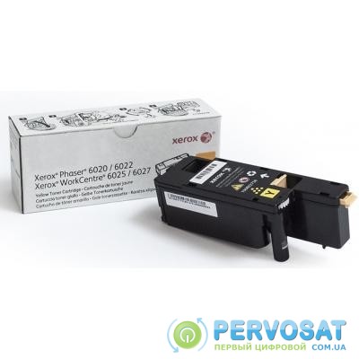 Тонер-картридж XEROX PH6020/6022/WC6025/6027 Yellow (106R02762)