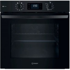 Духова шафа Indesit електрична, 71л, A+, дисплей, конвекція, чорний Духова шафа Indesit електрична, 71л, A+, дисплей, конвекція, чорний
