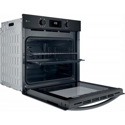 Духова шафа Indesit електрична, 71л, A+, дисплей, конвекція, чорний