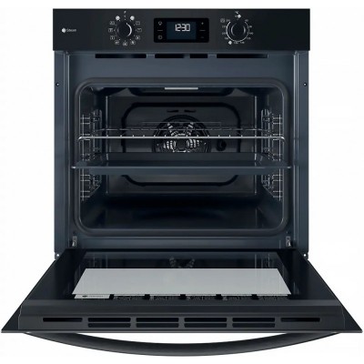 Духова шафа Indesit електрична, 71л, A+, дисплей, конвекція, чорний