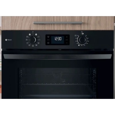Духова шафа Indesit електрична, 71л, A+, дисплей, конвекція, чорний