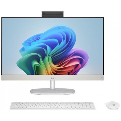 Комп'ютер персональний моноблок HP All-in-One 27" FHD IPS AG, AMD R7-350 AI, 32GB, F2TB, UMA, WiFi, кл+м, Win11, білий