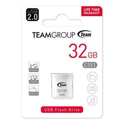 USB флеш накопитель Team 32GB C151 White USB 2.0 (TC15132GB01)