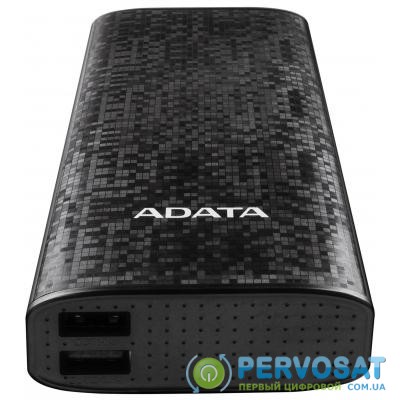 Батарея универсальная ADATA P10000 Black (1000mAh out 2*5V*2.1A max, cable) (AP10000-DUSB-CBK)