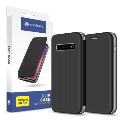 Чехол для моб. телефона MakeFuture Flip Case (Soft-Touch PU) Samsung S10 Plus Black (MCP-SS10PBK)