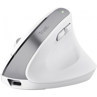 Миша Trust Bayo+ Multidevice Ergonomic, BT/WL/USB-A, біла