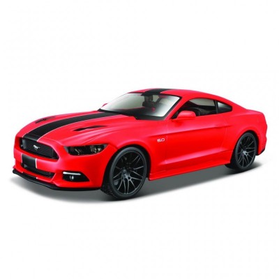 Машина Maisto 2015 Ford Mustang GT красный - тюнинг (1:24) (31369 red)