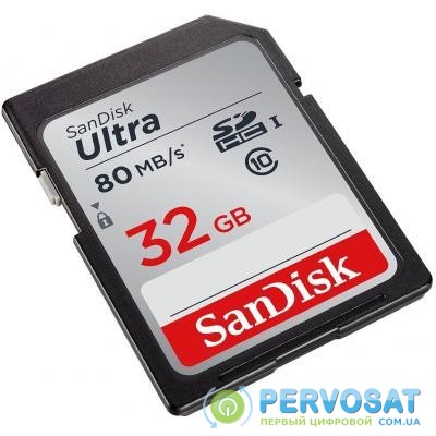 Карта памяти SANDISK 32GB SDHC class 10 UHS-I Ultra (SDSDUNC-032G-GN6IN)