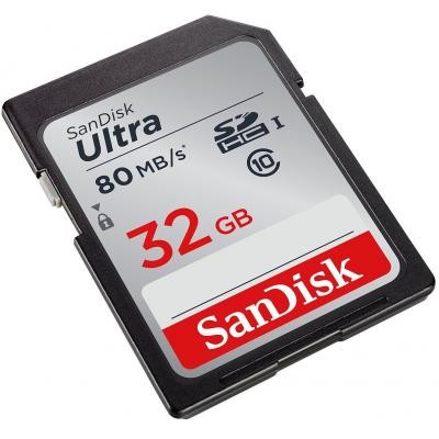 Карта памяти SANDISK 32GB SDHC class 10 UHS-I Ultra (SDSDUNC-032G-GN6IN)