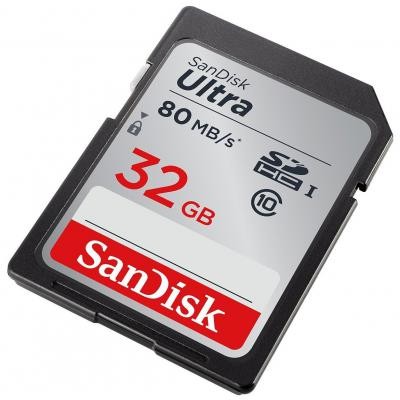 Карта памяти SANDISK 32GB SDHC class 10 UHS-I Ultra (SDSDUNC-032G-GN6IN)