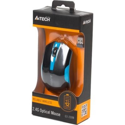 Мышка A4tech G3-200N Black+Blue