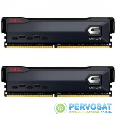 Модуль памяти для компьютера DDR4 16GB (2x8GB) 3200 Orion Black GEIL (GOG416GB3200C16BDC)