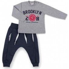 Набір дитячого одягу Breeze кофта та штани сірий меланж "Brooklyn" (7882-86B-gray) Набір дитячого одягу Breeze кофта та штани сірий меланж "Brooklyn" (7882-86B-gray)