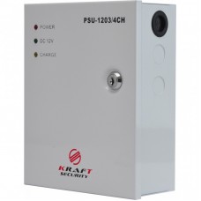 Блок живлення для систем відеоспостереження Kraft Energy PSU-1203/4CH Блок живлення для систем відеоспостереження Kraft Energy PSU-1203/4CH