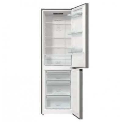 Холодильник з нижн. мороз. камерою Gorenje, 185х60х60см, 2 двері, 203(99)л, А++, NoFrost+, LED дисплей, Зона св-ті, нерж