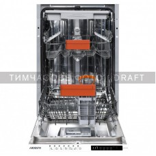 Посудомийна машина ARDESTO вбудовувана, 10компл., А++, 45см, дисплей, 3й кошик, білий Посудомийна машина ARDESTO вбудовувана, 10компл., А++, 45см, дисплей, 3й кошик, білий