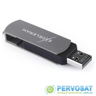 USB флеш накопитель eXceleram 32GB P2 Series Gray/Black USB 2.0 (EXP2U2GB32)