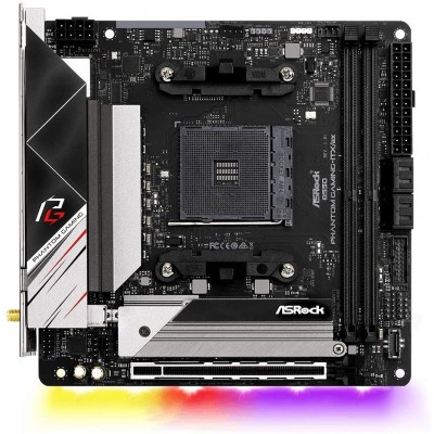 Материнcька плата ASRock B550 PHANTOM GAMING-ITX/AX sAM4 B550 2DDR4 HDMI-DP M.2 802.11ax+BT5.1 Type-C mITX