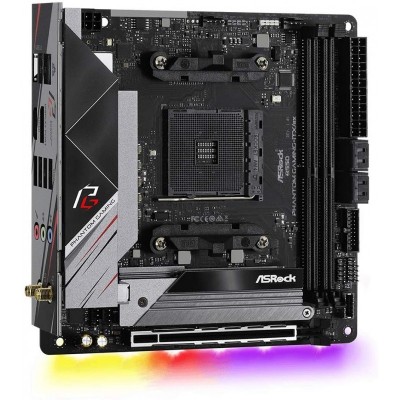 Материнcька плата ASRock B550 PHANTOM GAMING-ITX/AX sAM4 B550 2DDR4 HDMI-DP M.2 802.11ax+BT5.1 Type-C mITX