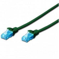 Патч-корд DIGITUS 1м, cat.5e, UTP, AWG 26/7, green (DK-1511-010/G)
