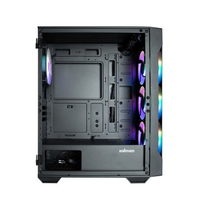 Корпус Zalman I3 Neo TG, без БЖ, 1xUSB3.0, 2xUSB2.0, 4x120mm RGB fans, TG Side/Front Panel, ATX, чорний