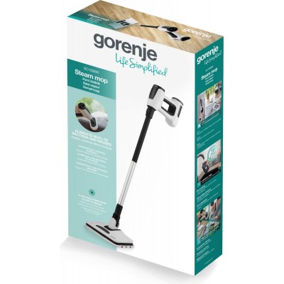 Пароочисник для підлоги Gorenje, 1500Вт, 400мл, білий
