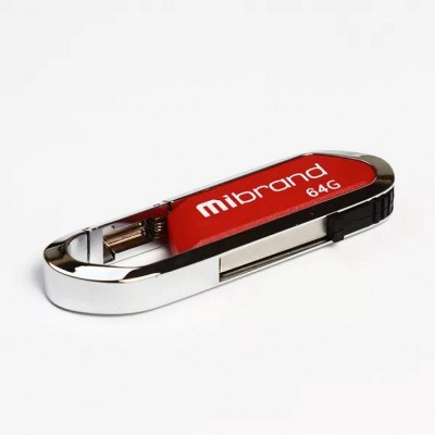 USB флеш накопитель Mibrand 64GB Aligator Red USB 2.0 (MI2.0/AL64U7DR)