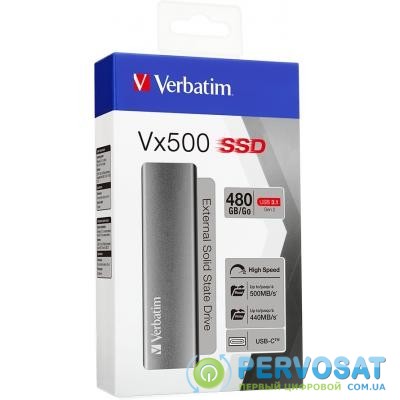 Накопитель SSD USB 3.1 480GB Verbatim (47443)