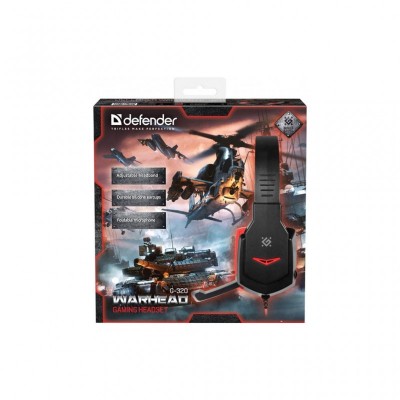 Наушники Defender Warhead G-320 Black-Red (64033)