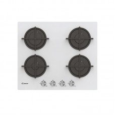 Варильна поверхня газова Candy CSG6PW 4-конф/cкло/чавун/упр.фронт/механiчна/білий