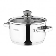 Каструля Ardesto Gemini Lecco з носиком для зливу, скл. кришка, 2.5 л, нержавіюча сталь Каструля Ardesto Gemini Lecco з носиком для зливу, скл. кришка, 2.5 л, нержавіюча сталь