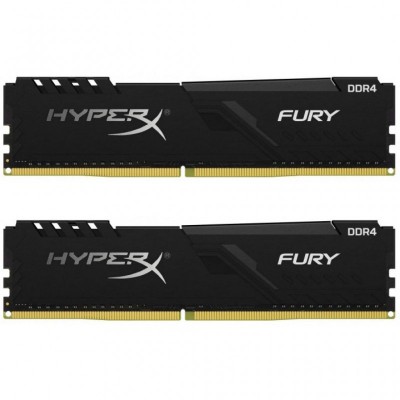 Модуль пам'яті для комп'ютера DDR4 16GB (2x8GB) 3600 MHz HyperX Fury Black HyperX (Kingston Fury) (HX436C17FB3K2/16)