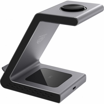 Зарядний пристрій Prestigio 3 in1 wireless charger (PCS109X_SG)