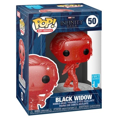 Фігурка Funko POP! Art Series Bobble Marvel Infinity Saga Black Widow Red w/Case 57613