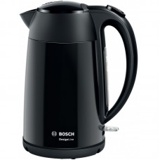 Електрочайник Bosch, 1.7л, метал, чорний Електрочайник Bosch, 1.7л, метал, чорний