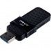 USB флеш накопичувач PNY flash 16GB Duo Link Micro Black OTG USB 3.0 (P-FD16GOTGSLMB-GE)
