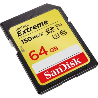 Карта пам'яті SANDISK 64GB SDXC class 10 UHS-I Extreme (SDSDXV6-064G-GNCIN)