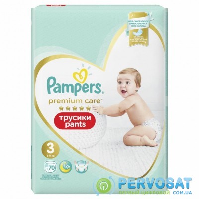 Подгузник Pampers Premium Care Pants Midi Размер 3 (6-11 кг), 70 шт (8001090759955)