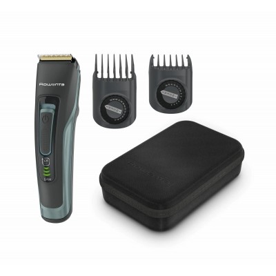 Машинка для стрижки Rowenta Advancer, для бороди, вусів, голови, мережа+акум., роторний мотор, насадок-2, кейс, титан.напил., темно-зелений
