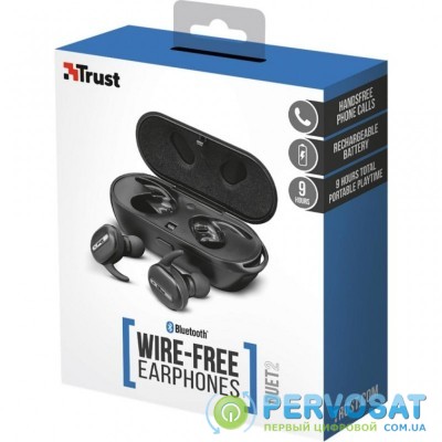 Наушники Trust Duet2 True Wireless Earbuds Black (22864)
