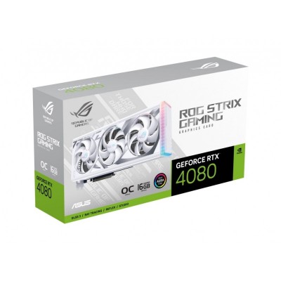 Відеокарта ASUS GeForce RTX 4080 16GB GDDR6X GAMING OC білий ROG-STRIX-RTX4080-O16G-WHITE