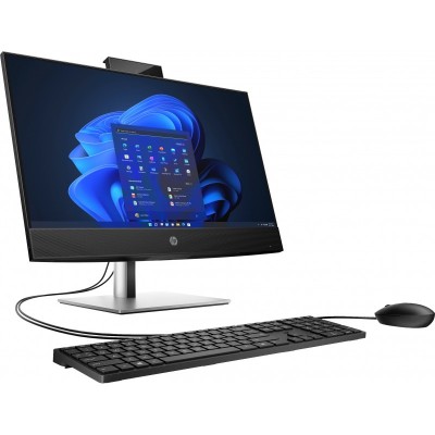 Комп'ютер персональний моноблок HP ProOne 440-G9 23.8&quot; FHD IPS AG, Intel i3-13100T, 8GB, F512GB, ODD, UMA, WiFi, кл+м, 3р, Win11P, чорний