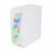 Корпус 2E GAMING Aruba G3313W, без БЖ 1xUSB3.0, 2xUSB2.0, 5x120мм ARGB, VGA 330мм, LCS ready, HUB, TG Side Panel, ATX, білий